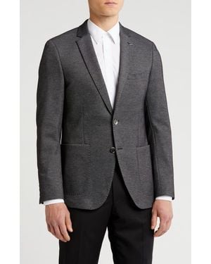 DIGEL Notch Lapel Cotton Blend Sport Coat - Gray