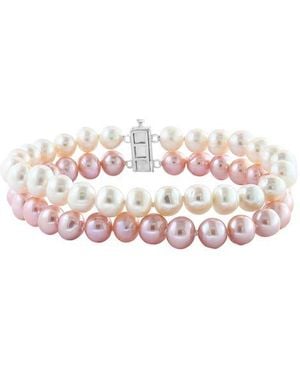 Effy Freshwater Pearl & Topaz Stacked Bracelet - Pink