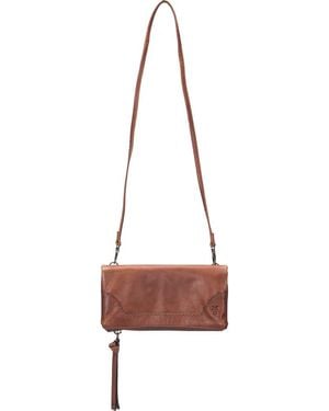 Frye Melissa Leather Crossbody Clutch - Brown