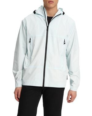 Noize Silas Hooded Rain Jacket - White