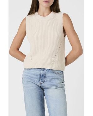 French Connection Mozart Cotton Sweater Vest - Blue