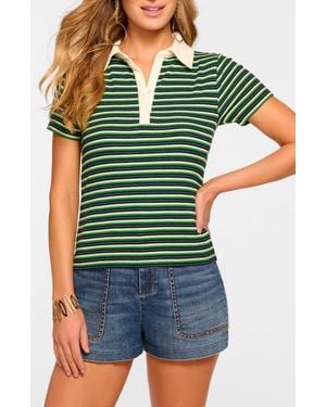 Ramy Brook Avalon Polo Top - Green