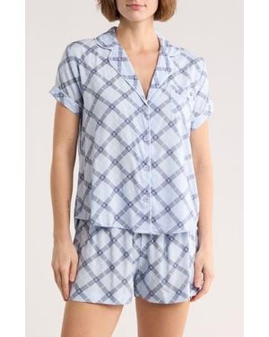 Tommy Hilfiger Piped Trim Pajamas - Blue
