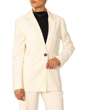 Petal & Pup Noelle Oversize Blazer - Natural
