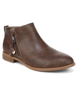 Dr. Scholls Reverie Faux Leather Bootie - Brown