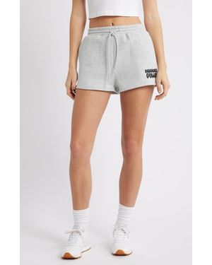 Princess Polly Cotton Blend Drawstring Sweat Shorts - Blue