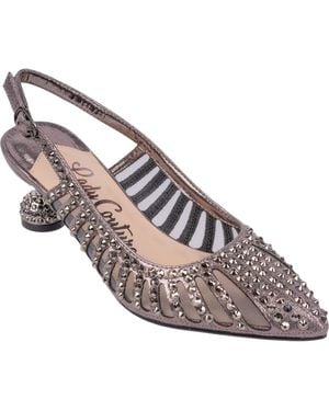 Lady Couture Rosita Slingback Pump - Metallic