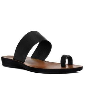Aerosoft Viewl Vintage Arch Toe Loop Sandal - Black