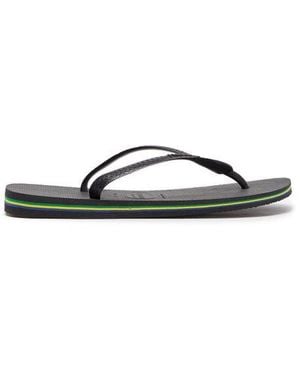 Havaianas Brazil Stripe Flip-Flop - Black