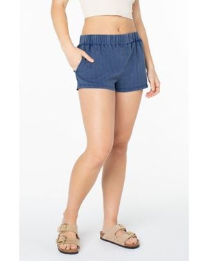 Roxy Summer Fling Cotton Jersey Shorts - Blue