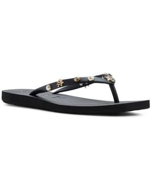 Roxy Hema Shell Stud Flip Flop - Black