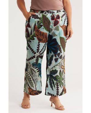 Tahari Print Wide Leg Pants - Multicolor