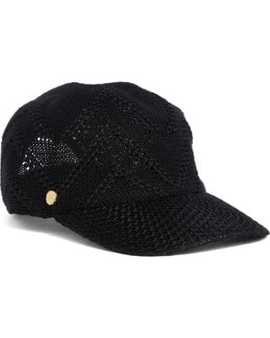Vince Camuto Packable Pointelle Knit Baseball Cap - Black