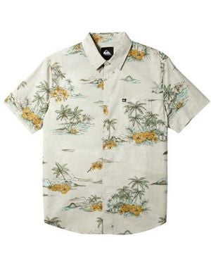 Quiksilver Apero Floral Short Sleeve Button-Up Shirt - Multicolor