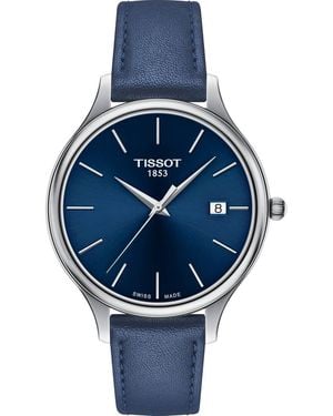Tissot Bella Ora Piccola Leather Strap Watch, 38Mm - Blue
