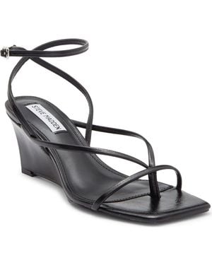 Steve Madden Pozy Wedge Sandal - Metallic