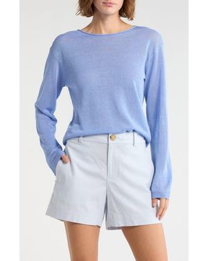 Vince Dropped Shoulder Top - Blue