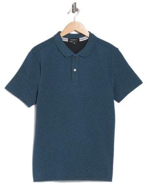 WESTZEROONE Rick Short Sleeve Polo - Blue