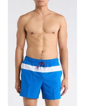 Speedo Colorblock Volley Swim Trunks - Blue