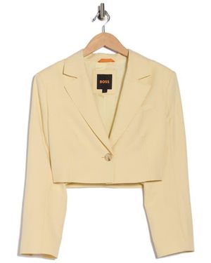 BOSS Jasao Crop Blazer - Natural