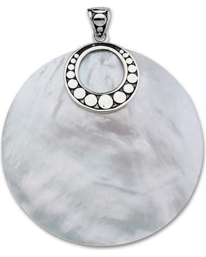 Samuel B. Sterling Mother Of Pearl Pendant - Metallic