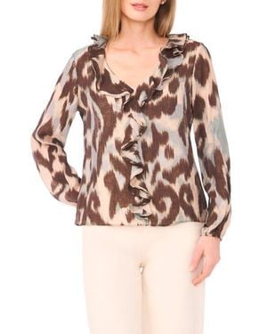 Halogen® Ruffle Top - Pink