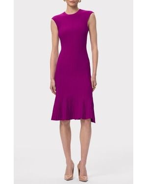 Hervé Léger The Bridget Fit & Flare Dress - Purple
