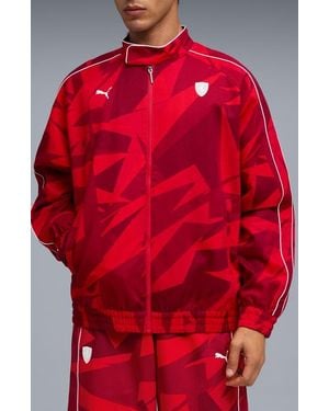 PUMA X Ferrari 20 Years Of Cotton Twill Jacket - Red