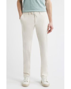 Brax Fabio Idx Flat Front Modern Fit Cotton Blend Chinos - White