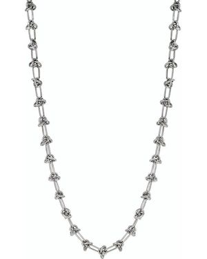 Ed Hardy Oval Link Necklace - Metallic