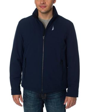 Nautica Lightweight Stretch Water Resistant Golf Jacket - Blue