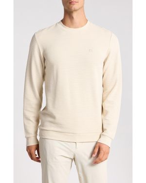 Travis Mathew Thick As Thieves Rib Crewneck Sweatshirt - Natural