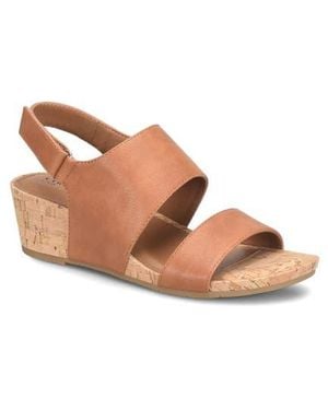 EuroSoft Reba Slingback Wedge Sandal - Brown