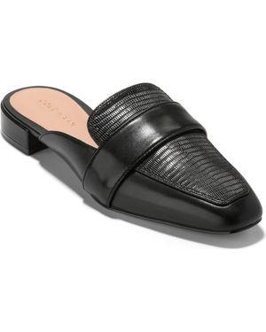 Cole Haan Pasha Embossed Mule - Black