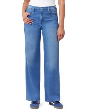Kensie Relaxed Fit Wide Leg Jeans - Blue