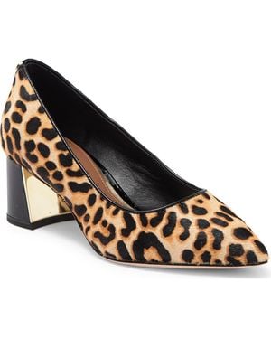 Donald J Pliner Genuine Calf Hair Pump - Metallic
