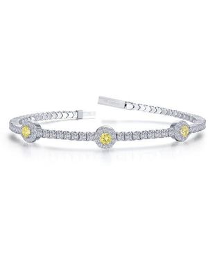 Lafonn Simulated Canary Sapphire & Simulated Diamond Bracelet - White