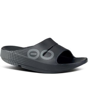 OOFOS Gender Inclusive Ooahh Sport Slide Sandal - Gray
