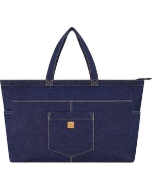 C&C California Multipocket Denim Tote Bag - Blue