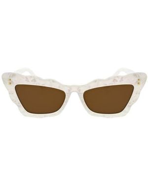 BCBGeneration 51Mm Scalloped Cat Eye Sunglasses - Multicolor