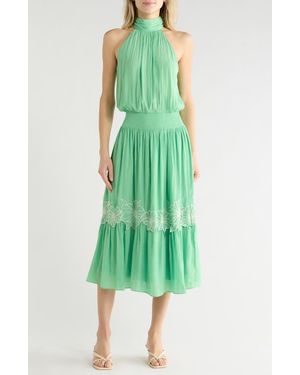 Ramy Brook Elinora Sleeveless Maxi Dress - Green