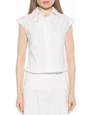 Alexia Admor Juniper Button-Up Shirt - White