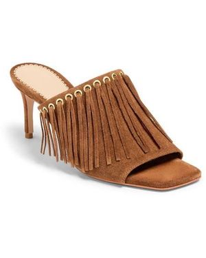 Cinq À Sept Sabrina Fringe Slide Sandal - Brown