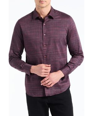 Robert Graham Roth Long Sleeve Button-Up Shirt - Purple