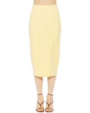 Alexia Admor Jacki Pencil Midi Skirt - Yellow