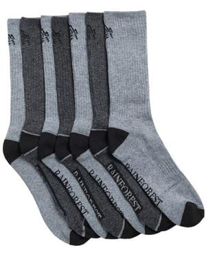 Rainforest 7-Pack Half Cushioned Crew Socks - Gray