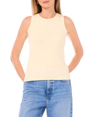 Halogen® Fitted Ribbed Tank Top - Blue