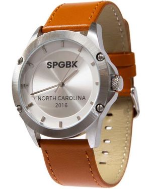 SPGBK WATCHES Murchison Leather Strap Watch, 44Mm - Gray