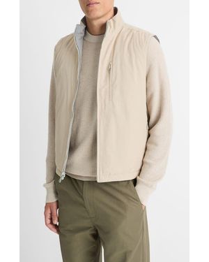 Vince Reversible Cotton & Nylon Vest - Natural