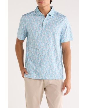 Bugatchi Victor Ooohcotton Knit Polo - Blue